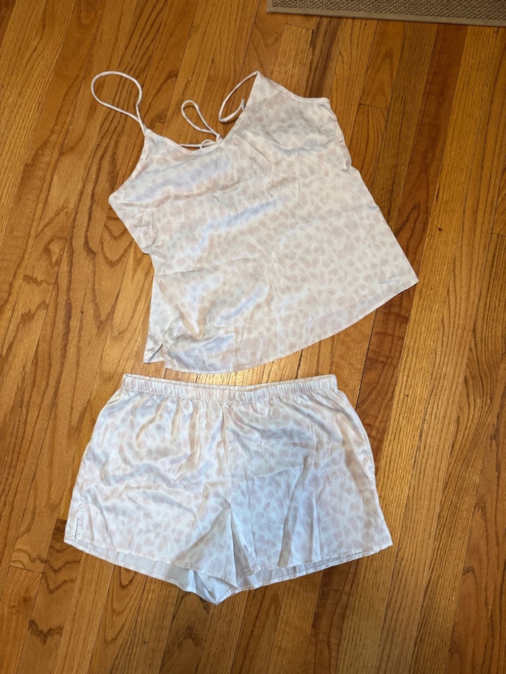 stars above Light Blush Satin Cami & Shorts Sleep Set